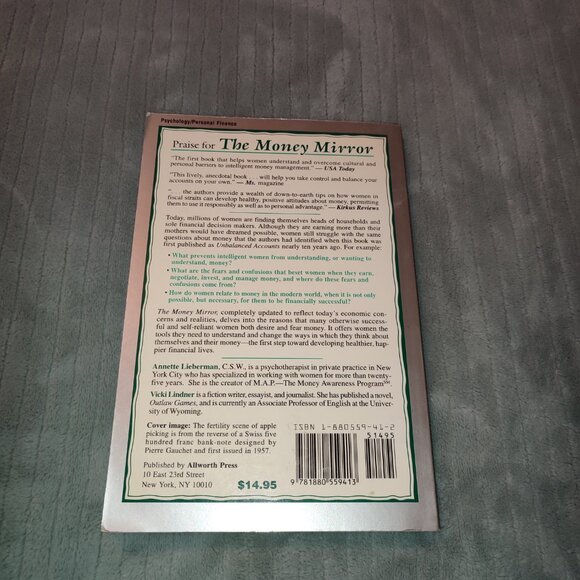 Book The Money Mirror Vicki Lindner A. Lieberman Personal Finance Management - Picture 2 of 8